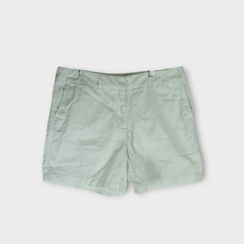 Vineyard Vines White Cotton Shorts 6" Inseam Size 16
